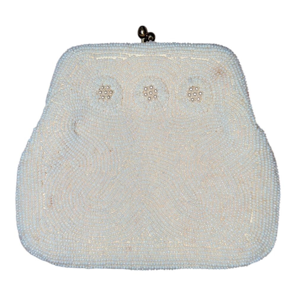 La Regale vintage beaded evening clutch bag